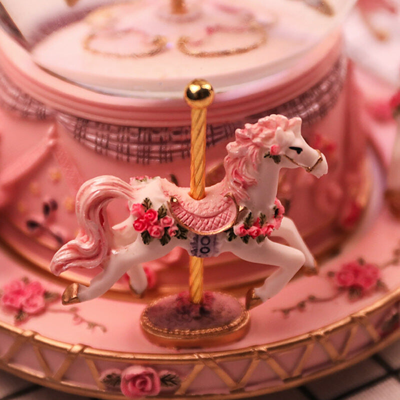 Crystal Music Box Carousel Creative Gifts For Valentine's Day Angelwarriorfitness.com