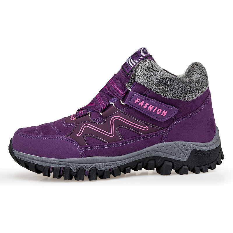 Outdoor Snow Plus Velvet Warm Women's Cotton Shoes Angelwarriorfitness.com