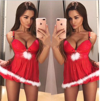 Women's Sexy Lingerie Sling Christmas Holiday Costume Set Angelwarriorfitness.com