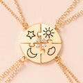 Jigsaw Puzzle Sun Cloud Star Moon Rhinestone Necklaces For Best Friends Sisters Brothers Angelwarriorfitness.com