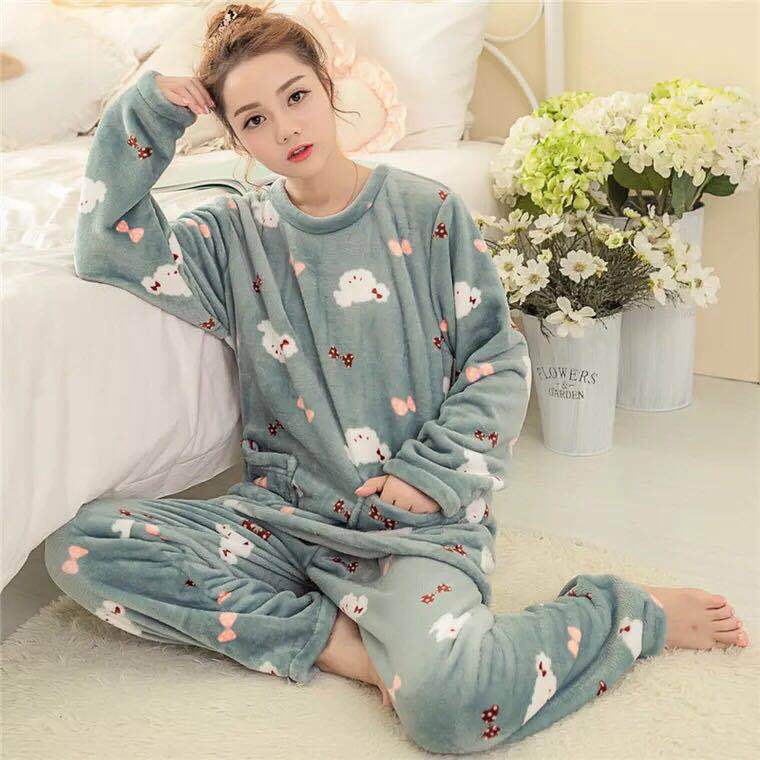 Coral fleece pajamas Angelwarriorfitness.com