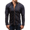 Casual Men's Loose Plus Size Long-sleeved Shirt Angelwarriorfitness.com
