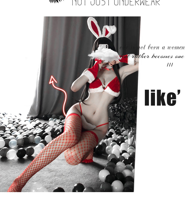 Erotic lingerie sexy Christmas uniform Christmas outfit Angelwarriorfitness.com