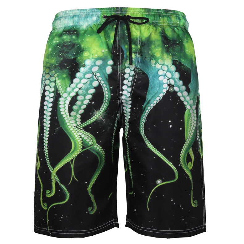 Men's Beach Pants Casual Shorts Octopus Amazon Plus Size Sweatpants Angelwarriorfitness.com