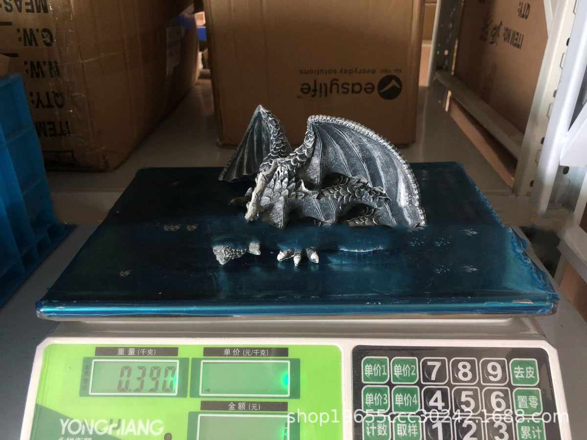 Squatting Dragon Sculpture Dragon Guardian Resin Crafts Angelwarriorfitness.com