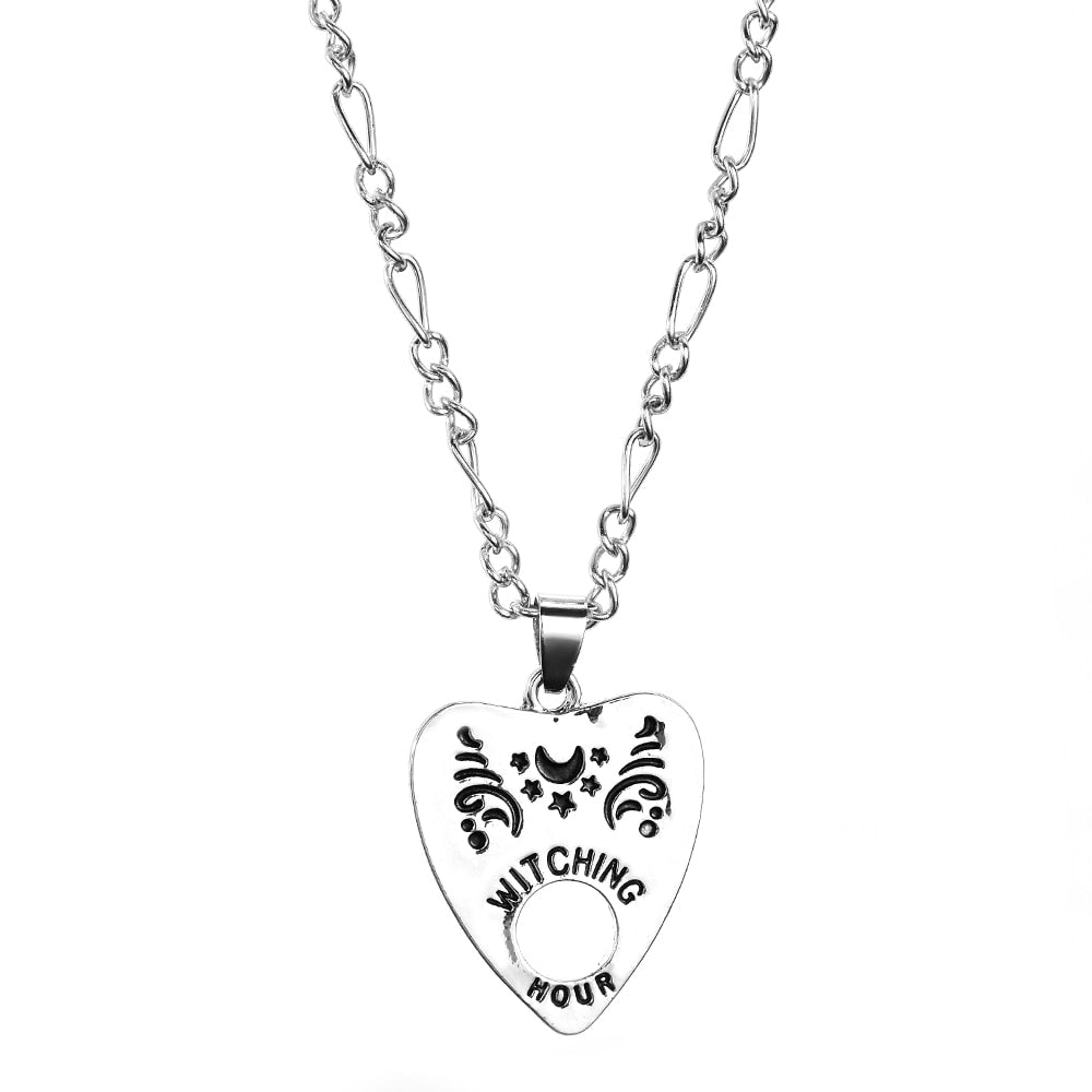 Gothic Ouija Shape Board Pendant Chain Necklace Angelwarriorfitness.com
