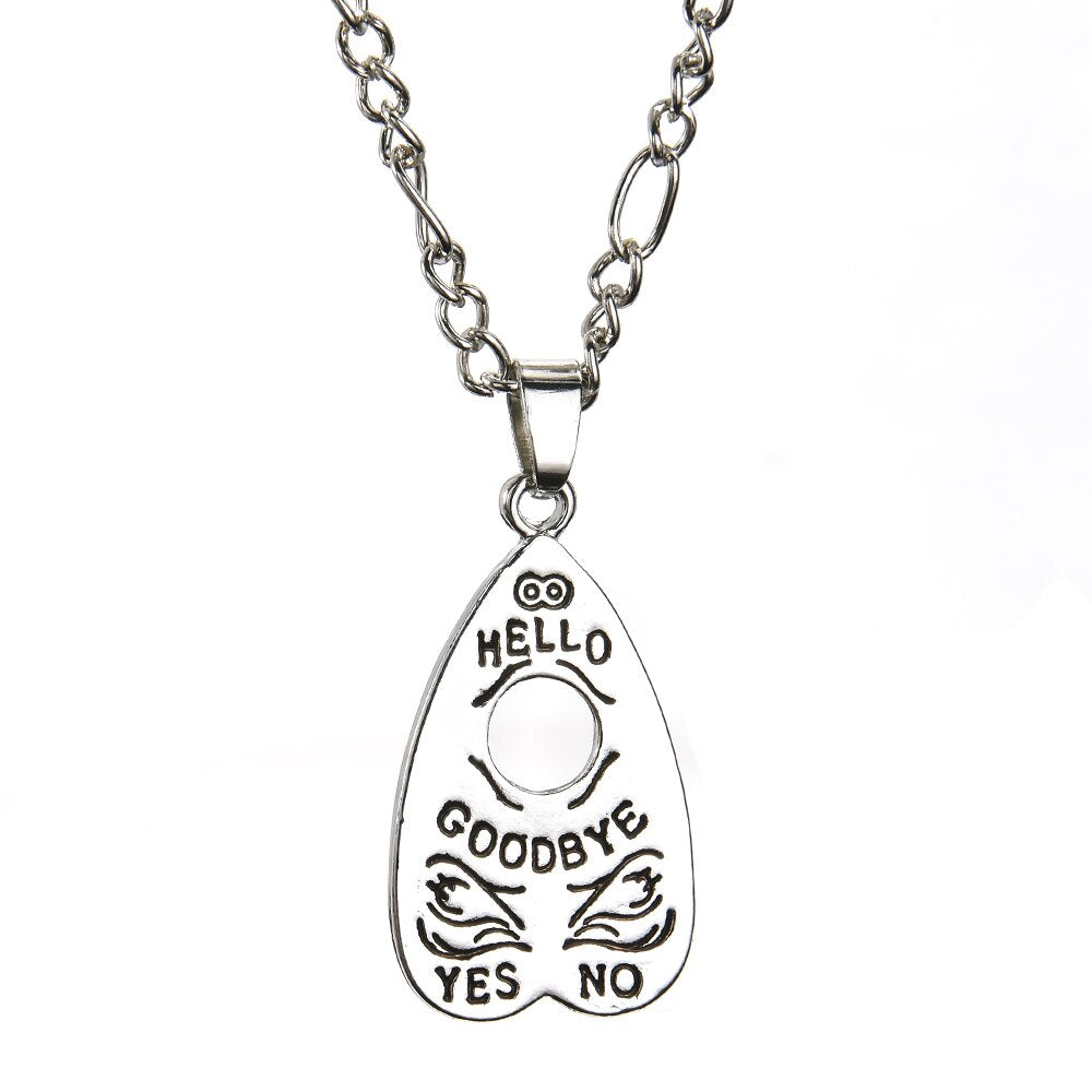 Gothic Ouija Shape Board Pendant Chain Necklace Angelwarriorfitness.com