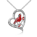 Sterling Silver Red Cardinal Pendant Cardinal  Jewelry for Girls When Cardinal Appears Angel are Near Angelwarriorfitness.com