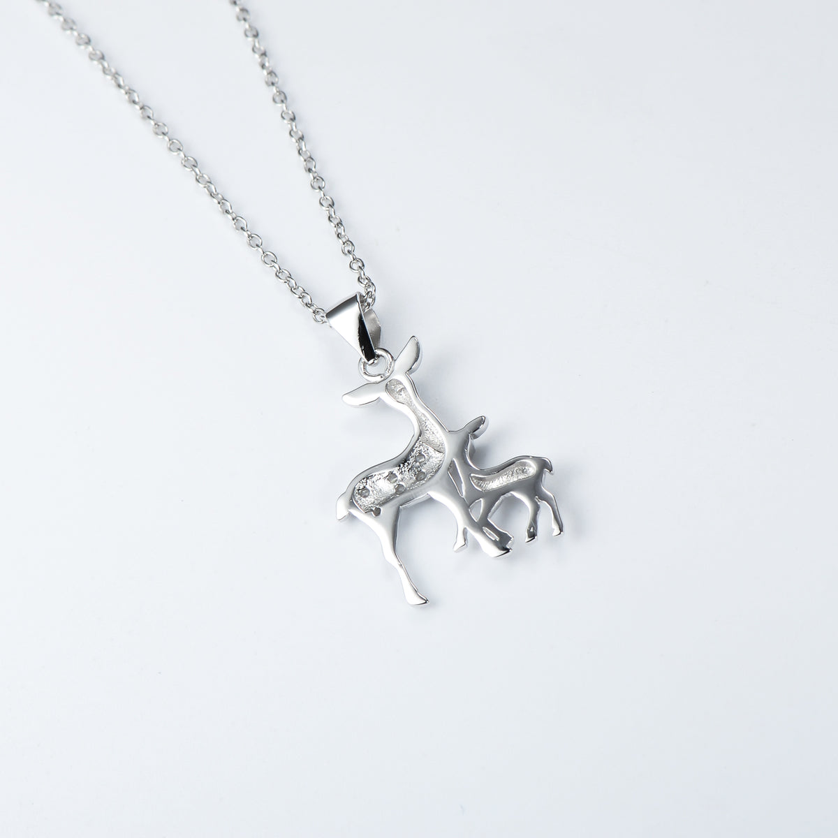 Fawn Pendant 925 Silver Necklace Angelwarriorfitness.com
