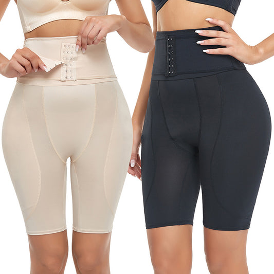 Firm Tummy Compression Body Shaper Pants With Foam Insert Fake Butt Shaper Angelwarriorfitness.com