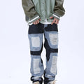 Mens Loose-fitting Casual Frayed Decorative Jeans Angelwarriorfitness.com
