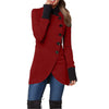 Single-breasted Panelled Hem Slit Long-sleeved Jacket Angelwarriorfitness.com