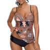 Women's Split Swimsuit Conservative Tankini Angelwarriorfitness.com