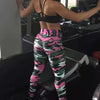 Printed Camouflage Trousers Fashionable High-waisted Trousers Angelwarriorfitness.com