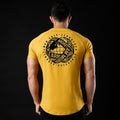 Men's Elastic Sports Round Neck Short Sleeve Shirt Angelwarriorfitness.com