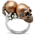Double Trouble Skull Ring Angelwarriorfitness.com