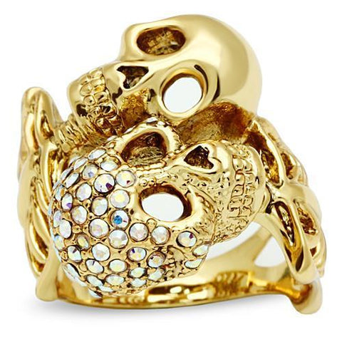 Soulmates -Til Death Do Us Part-Couple Skull Ring Angelwarriorfitness.com