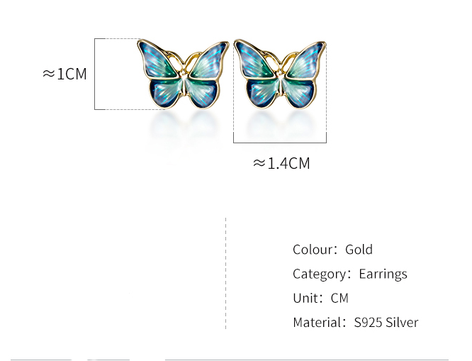 Butterfly earrings Angelwarriorfitness.com