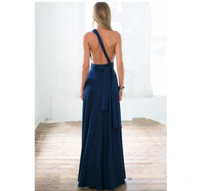 Women Bandage Convertible Boho Maxi Dress Angelwarriorfitness.com