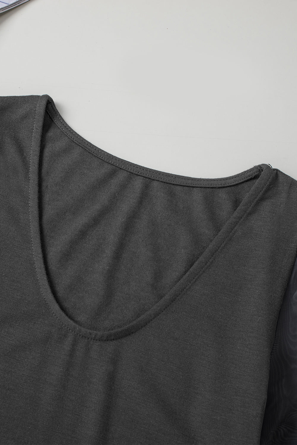 Mesh Puff Sleeve Top Angelwarriorfitness.com