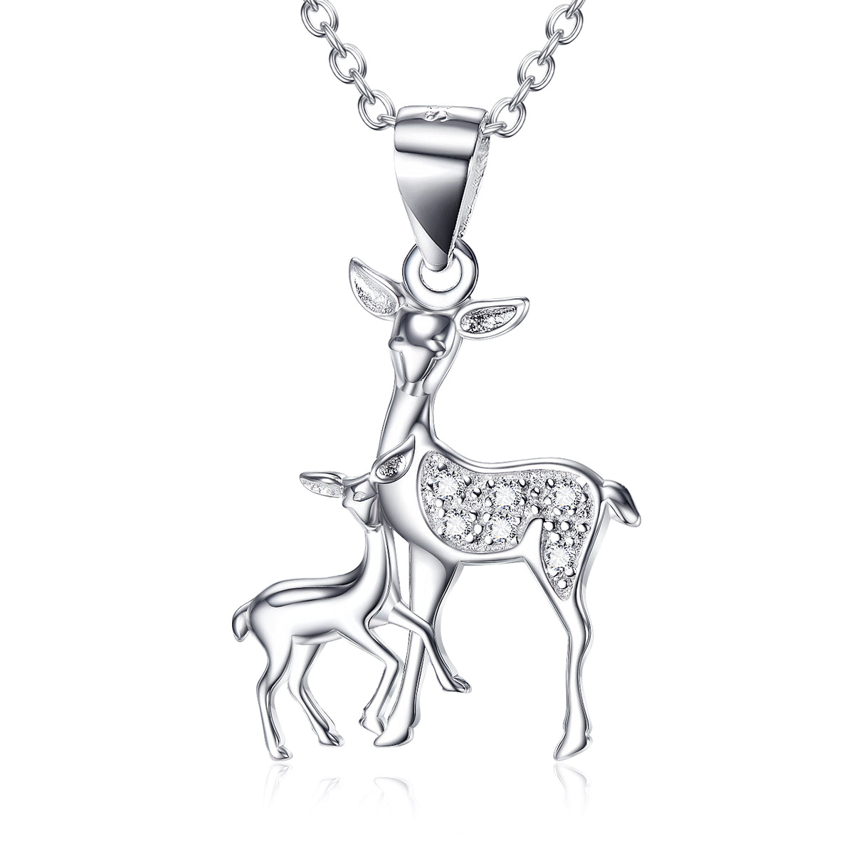 Fawn Pendant 925 Silver Necklace Angelwarriorfitness.com