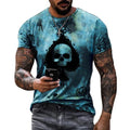 Taamlou Men's Muscle Fitness Short Sleeve Printed Personalized Fashion Sweatshirt Fashionable T-Shirt（M,TSM00818BD Angelwarriorfitness.com