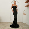 Off-the-shoulder tube top evening dress Angelwarriorfitness.com