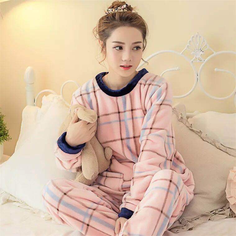 Coral fleece pajamas Angelwarriorfitness.com