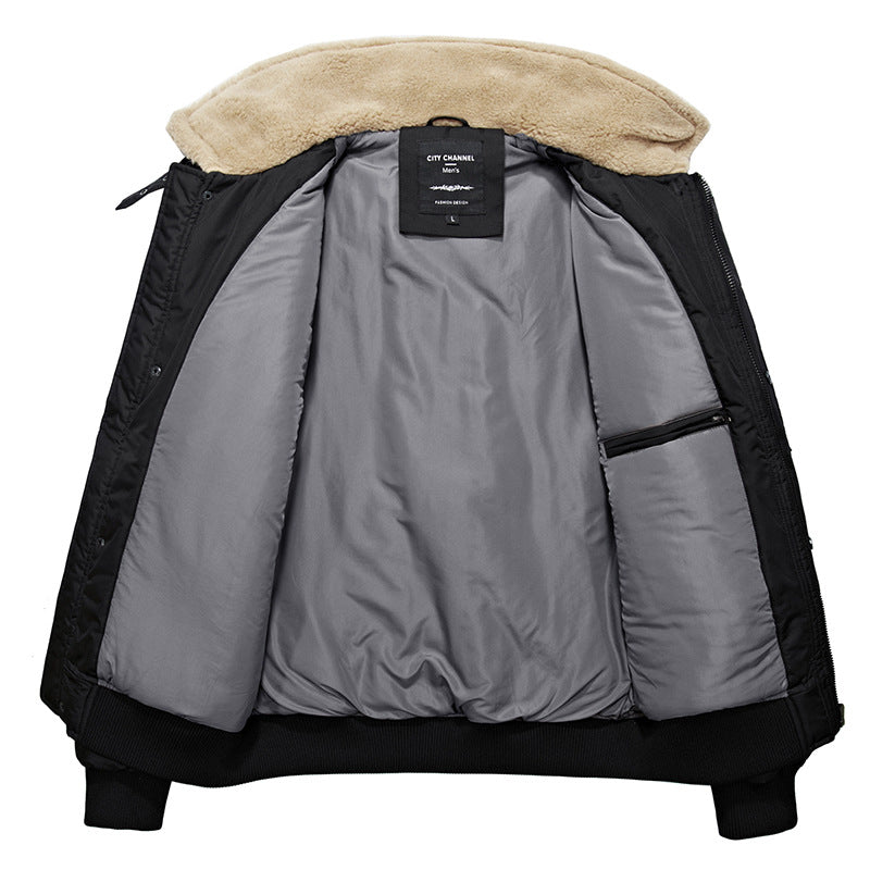 Lamb fur lapel jacket Angelwarriorfitness.com