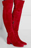 Flat Boots Over The Knee Boots Gray Women's Boots High Boots Angelwarriorfitness.com