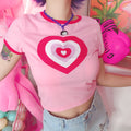 Mori Girl Love Sweetprinted Cotton Short-sleeved T-shirt Female Angelwarriorfitness.com