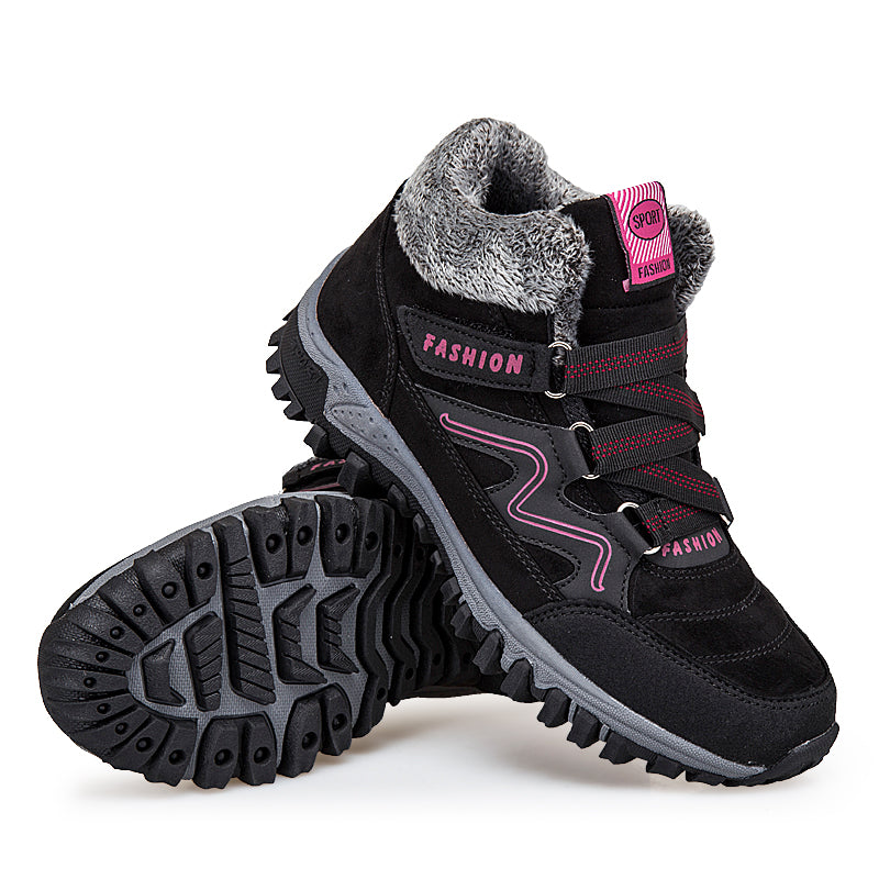 Outdoor Snow Plus Velvet Warm Women's Cotton Shoes Angelwarriorfitness.com