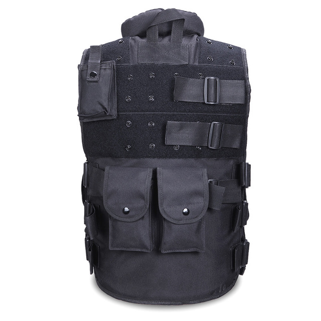 Tactical Vest Black Mens Military Hunting Vest Angelwarriorfitness.com