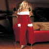 Christmas Dress Female Winter Sexy Dress Clothes Warm Off Shoulder Long Sleeve Party Women Dress Angelwarriorfitness.com