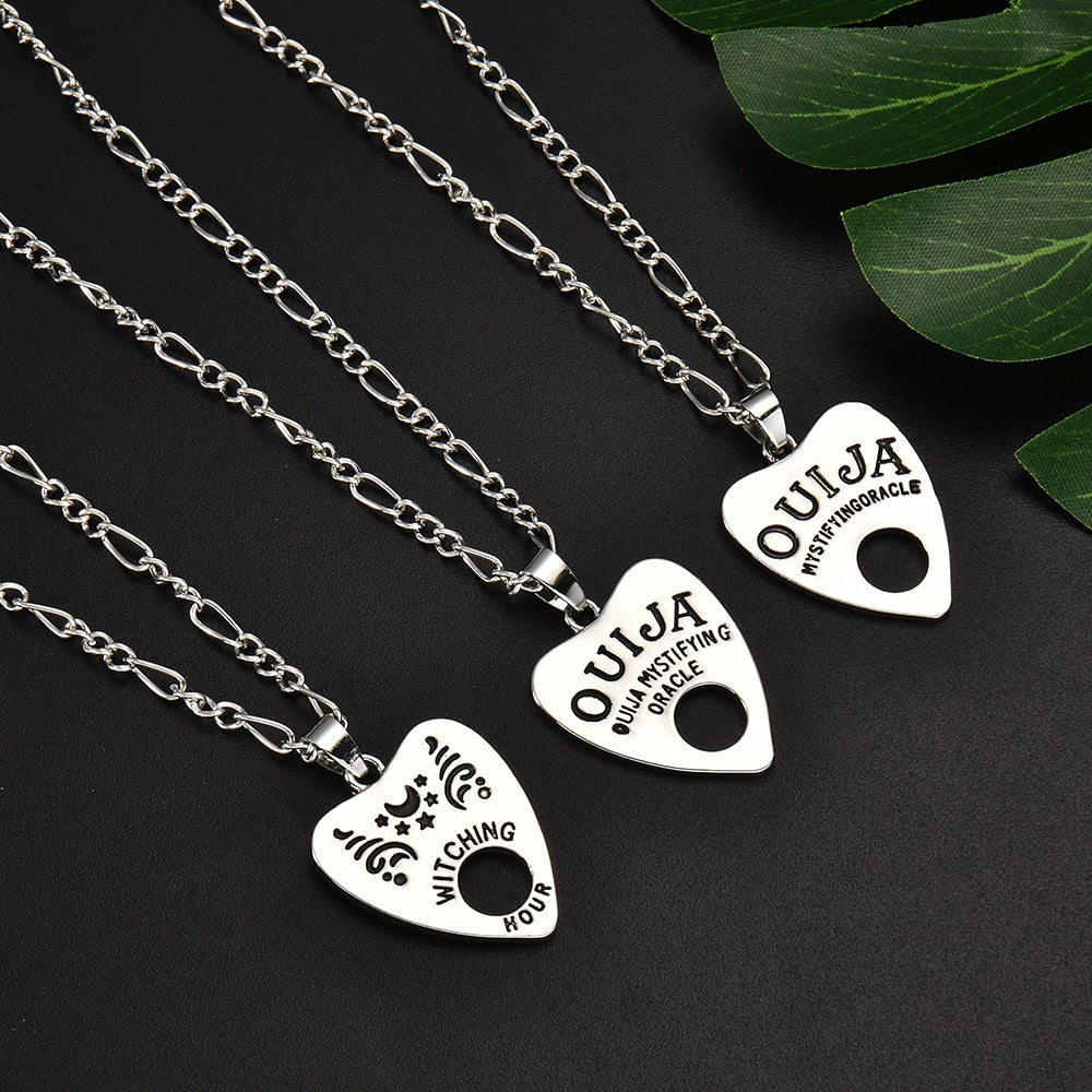 Gothic Ouija Shape Board Pendant Chain Necklace Angelwarriorfitness.com