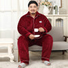 Thickened lapel long sleeve men's pajamas Angelwarriorfitness.com