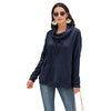 Women's Cashmere Loose Long Sleeve Solid Color Pullover Sweater Angelwarriorfitness.com