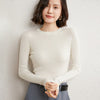 Round Neck Worsted Cashmere Sweater Women's Slim Tight-fitting Pullover Angelwarriorfitness.com