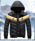 Men Winter Casual Plus Size Hooded Jacket Angelwarriorfitness.com