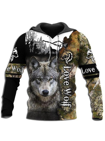 Men's Hoodie 3D Digital Printing Hoodie Angelwarriorfitness.com