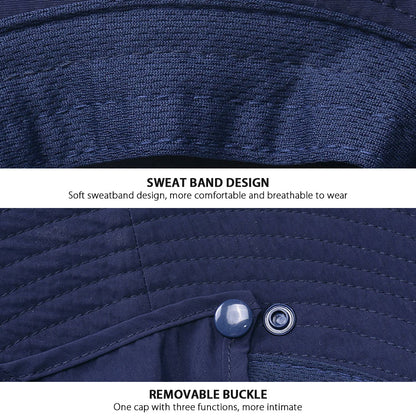 Fishing Hat Outdoor Sun Protection Hat with Removable Neck Face Mask Angelwarriorfitness.com