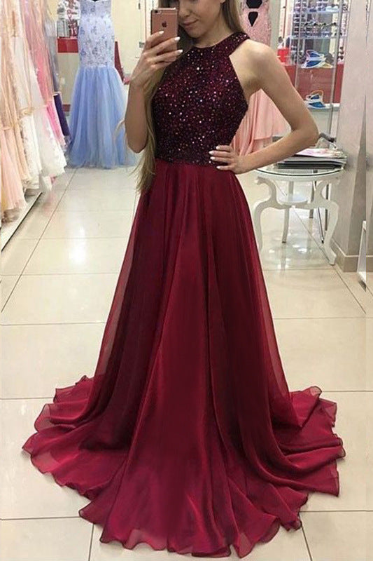 Sexy Sleeveless Long Dress Wedding Dress Angelwarriorfitness.com