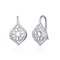 Flower Sterling Silver Earrings Jewelry for Women Teens Birthday Gifts Angelwarriorfitness.com