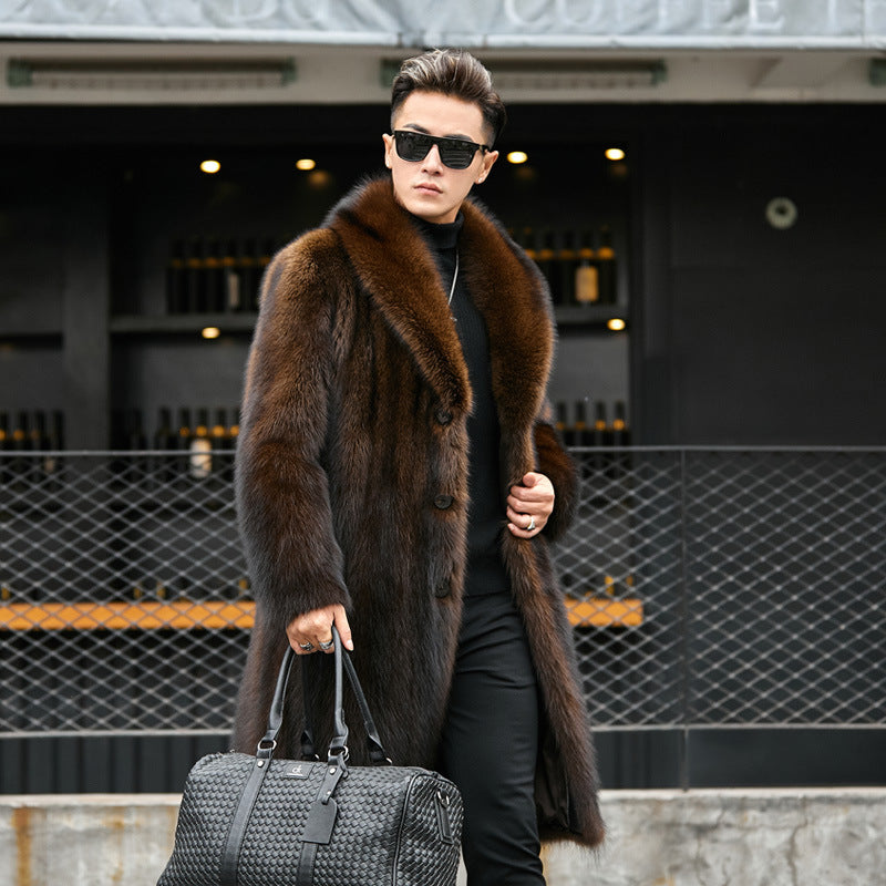Whole Mink Casual Business Fur Long Mink Velvet Fur Male Angelwarriorfitness.com