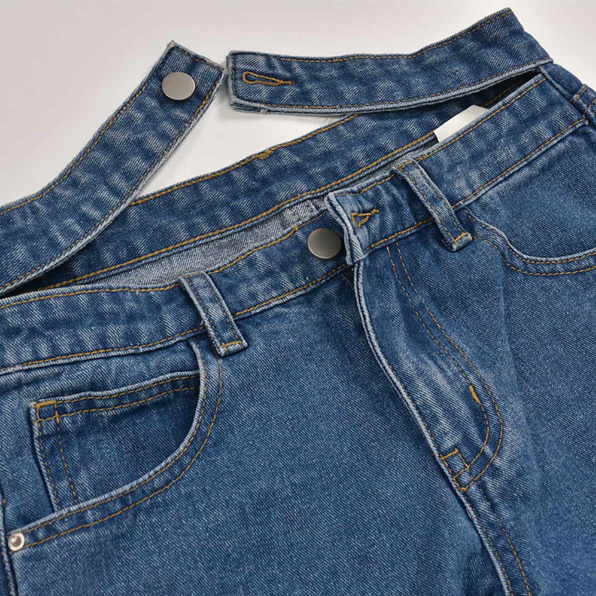 Jeans Women's New High-waist Washed Blue Long Jeans Angelwarriorfitness.com