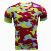 Camouflage training workout clothes tights quick-drying stretch short sleeves Angelwarriorfitness.com