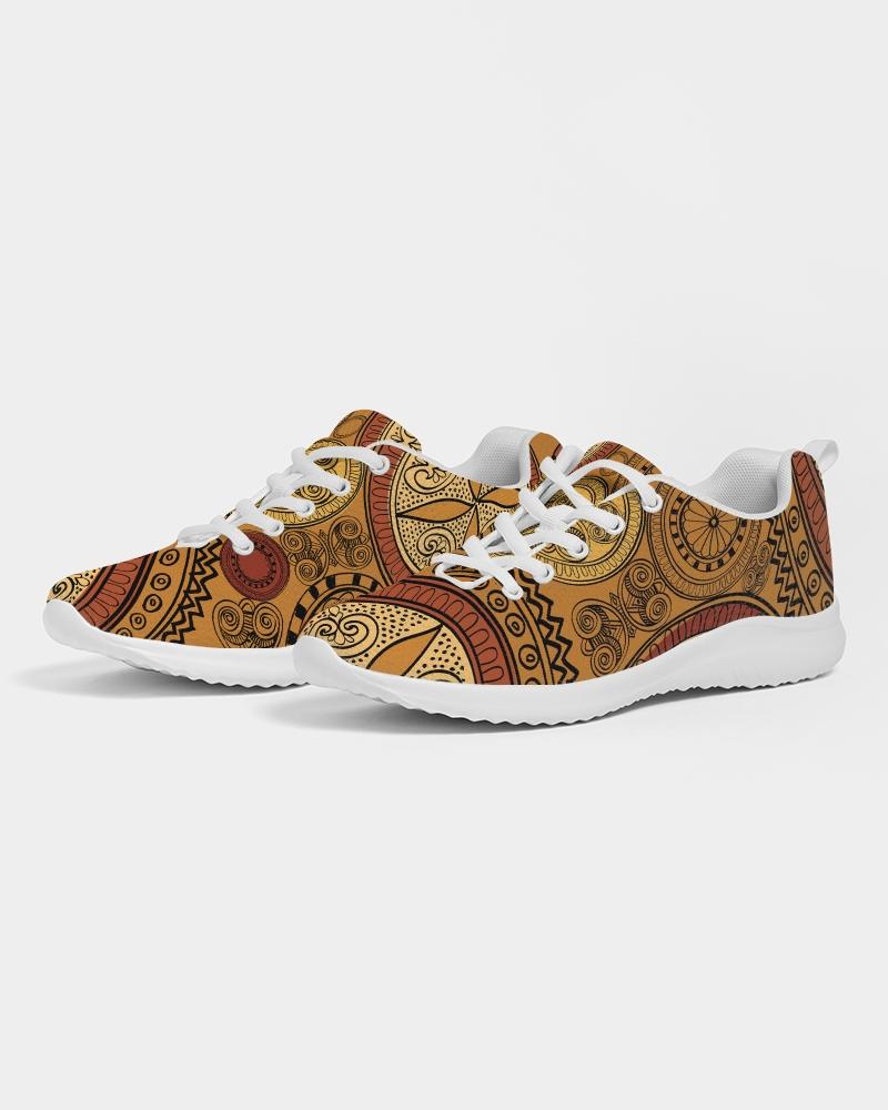 Uniquely You Womens Sneakers - Brown Paisley Style Canvas Sports Shoes Angelwarriorfitness.com