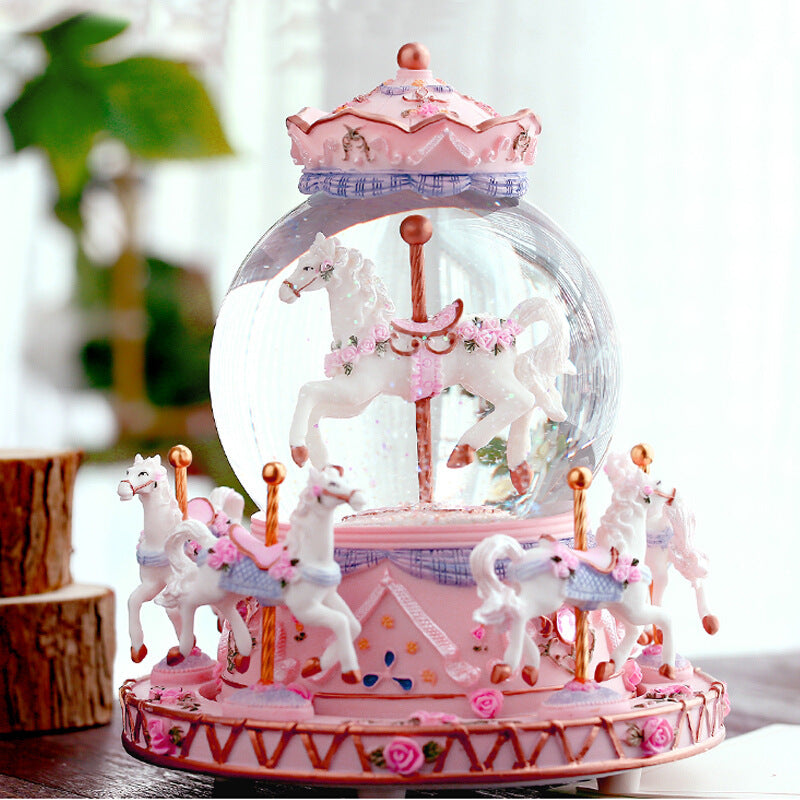 Crystal Music Box Carousel Creative Gifts For Valentine's Day Angelwarriorfitness.com