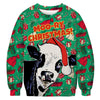 Christmas funny 3d digital printing crew neck shirt Angelwarriorfitness.com
