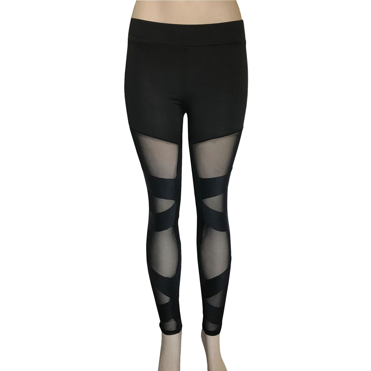 Mesh cross-bundled leggings Angelwarriorfitness.com